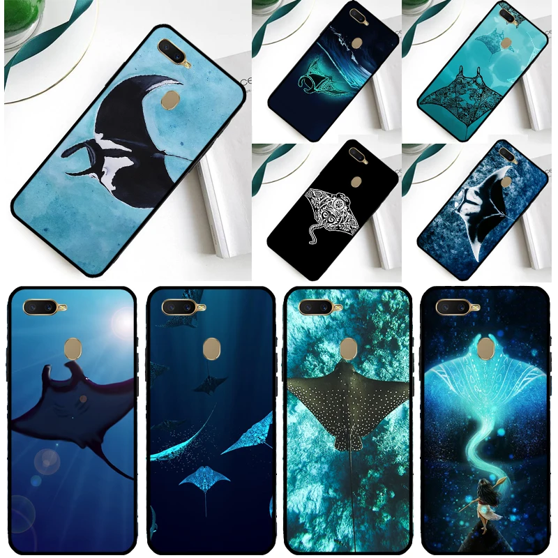 Animale Manta Ray Di Caso Per Oppo Trova X3 X5 Pro A54 A74 A94 A52 A72 A15 A83 A93 A53S A5 A9 A31 A53 2020 Copertura