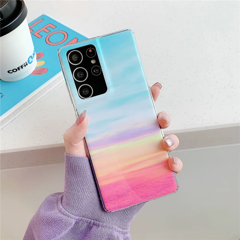 galaxy s22 ultra silicone case Crackle Marble Phone Case For Samsung Galaxy S22 Ultra S21 Plus S20 FE S9 S10 S7 Edge A32 A51 A71 A52 A72 Shockproof Back Cover galaxy s22 ultra wallet case