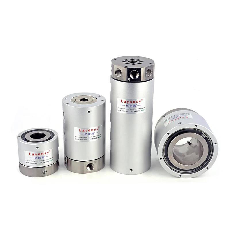 다채널 로터리 조인트, 외경 56mm, G1/8인치 나사 연결, 공압 1MPa, 360도 회전 슬립 링