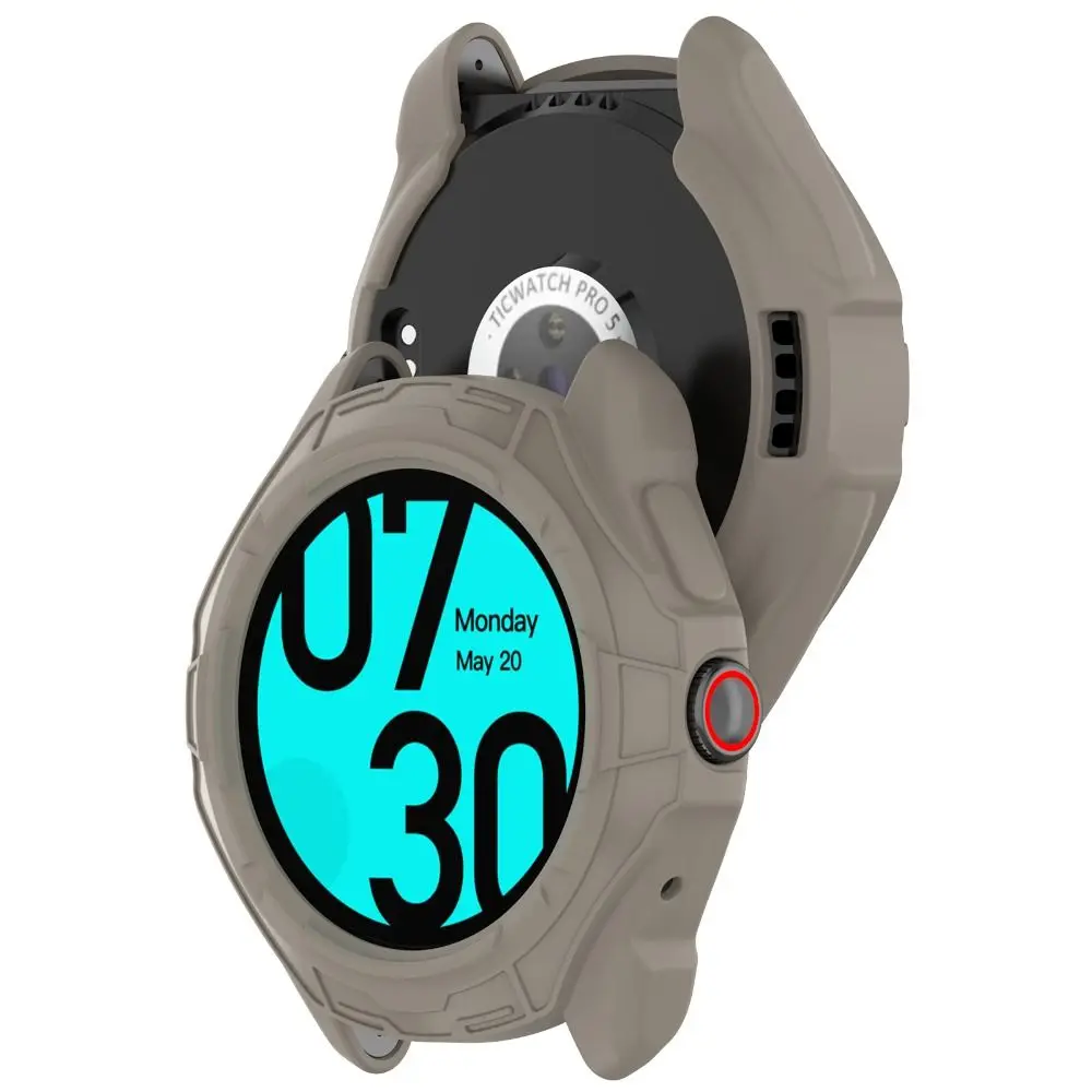 Soft TPU Protective Smart Watch Bumper Case with Edge Screen Protector