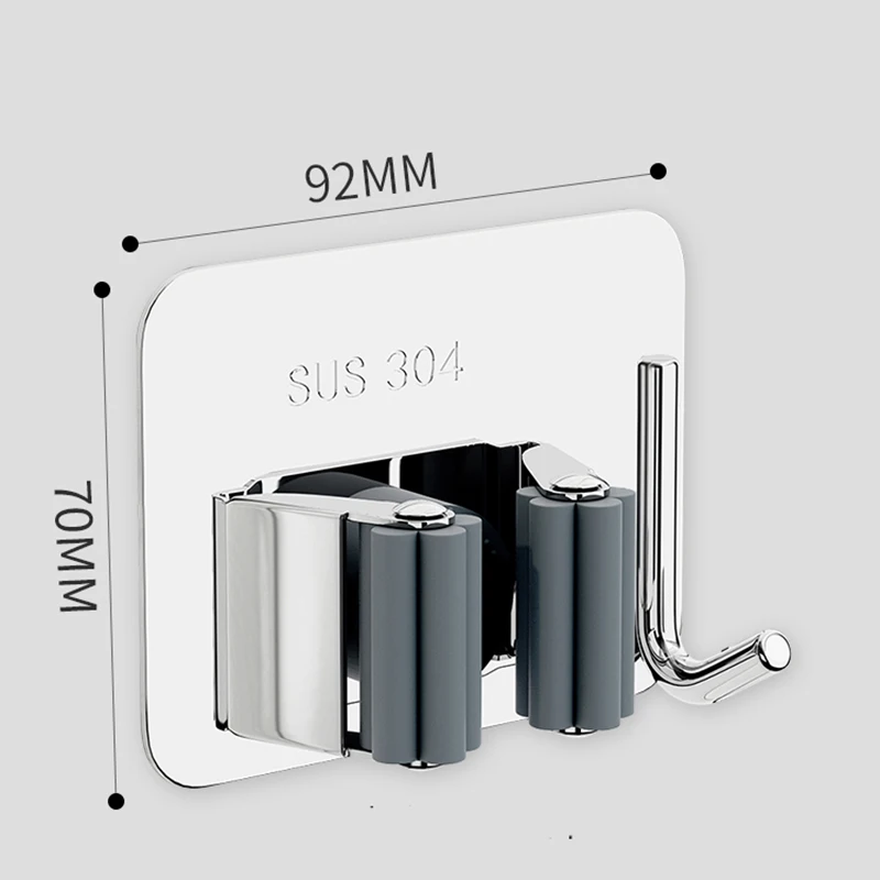 Home Storage Rack Bathroom Suction Hanging Hooks Wall Mounted