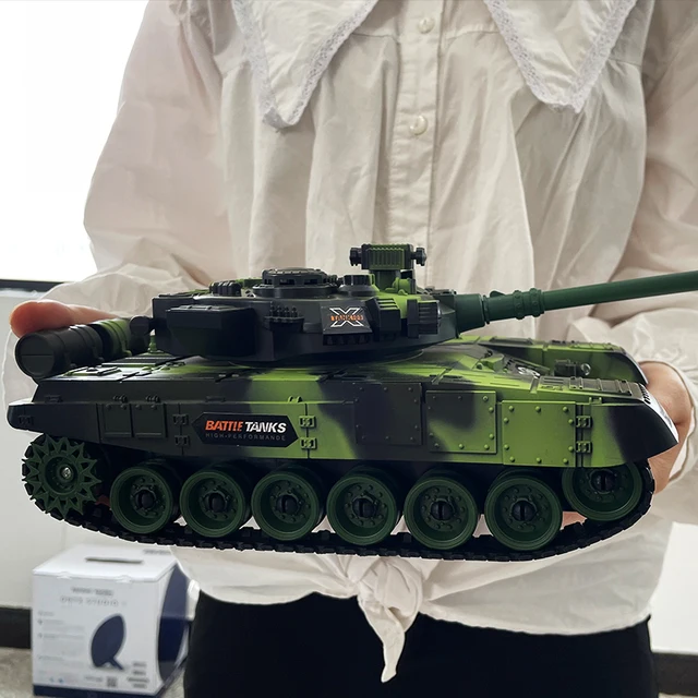 Tank Rc 1/30 Scale 7CH Remote Control Crawler Tank with Light and Music Radio Controlled War RC Tank Safe Toys for Boys Children 2