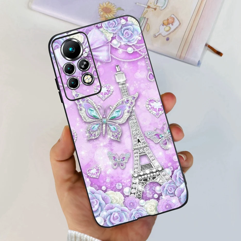 Cute Painted Soft Silicone Phone Case Back Cover Bumper