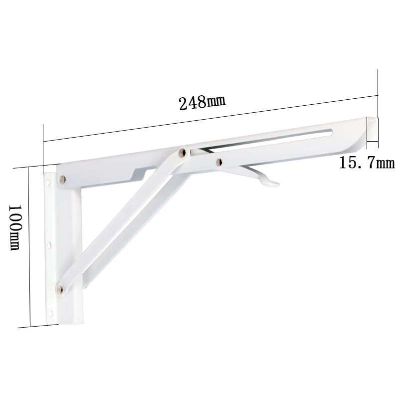 Space-Saving Foldable Table Bracket: 24cm Long and Easy to Install for DIY Furniture Projects