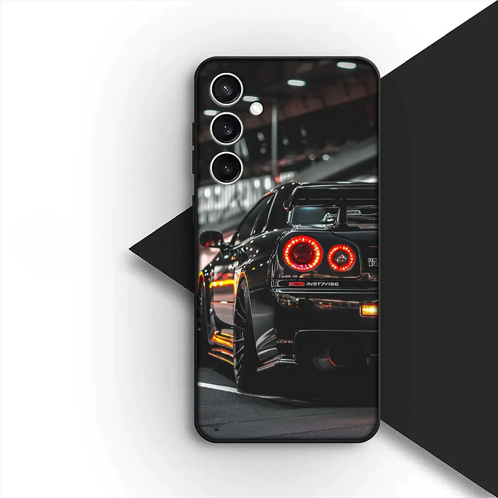 Supercar Cartoon Taillights Soft Phone Case