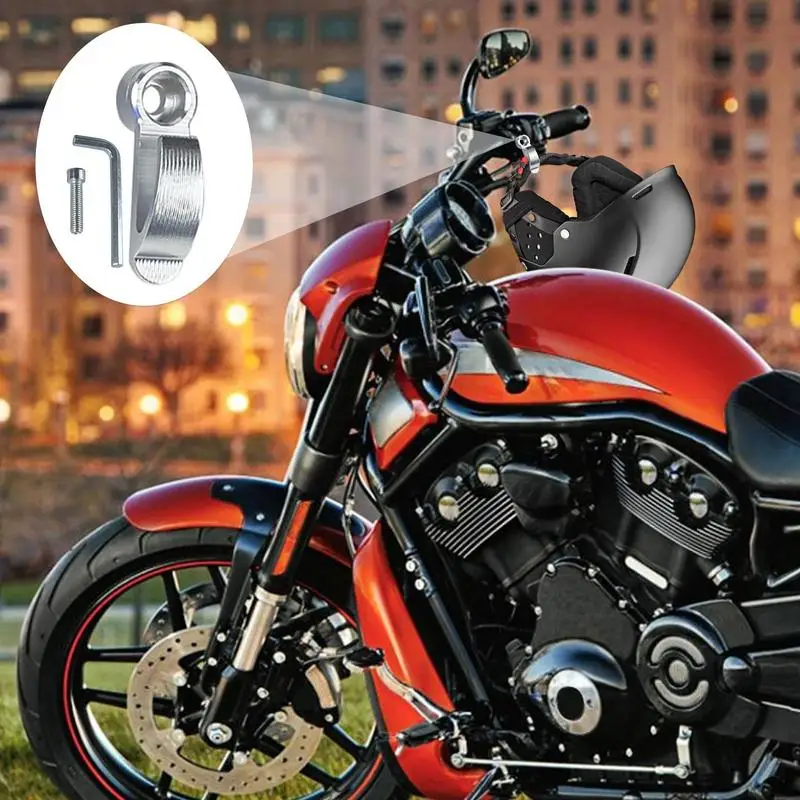 Motorbike Luggage Holder Support Helmets Moto Helmets Hook Hanger Adjustable Aluminium Alloy Bracket For Motorcycles Accessories