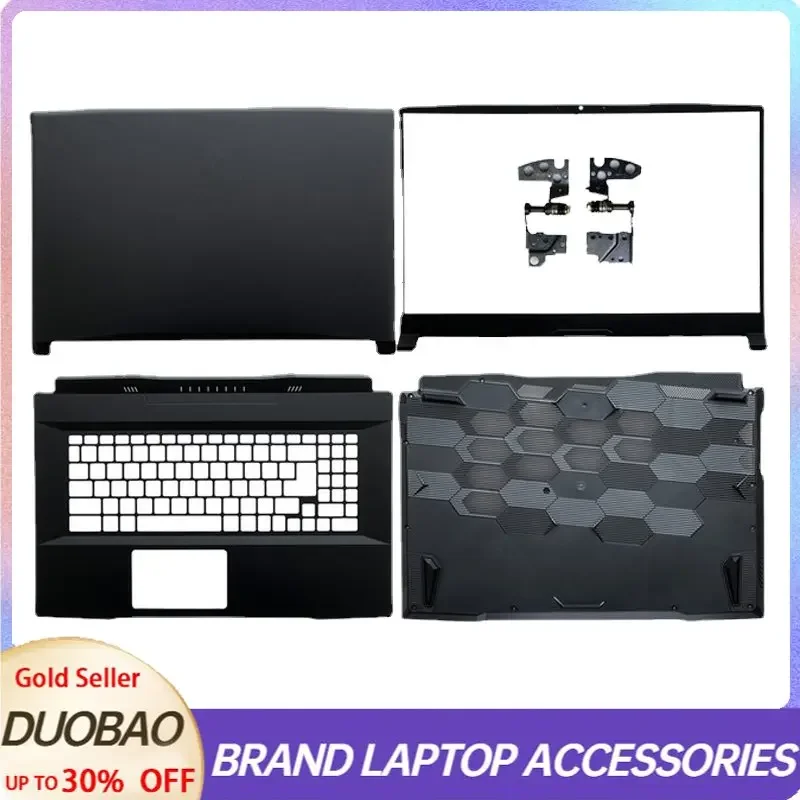 

New Laptop Case For MSI Katana GF76 MS-17L1 17L4 LCD Screen Back Cover Front Bezel Palmrest Bottom Case Hinges Upper Topcase