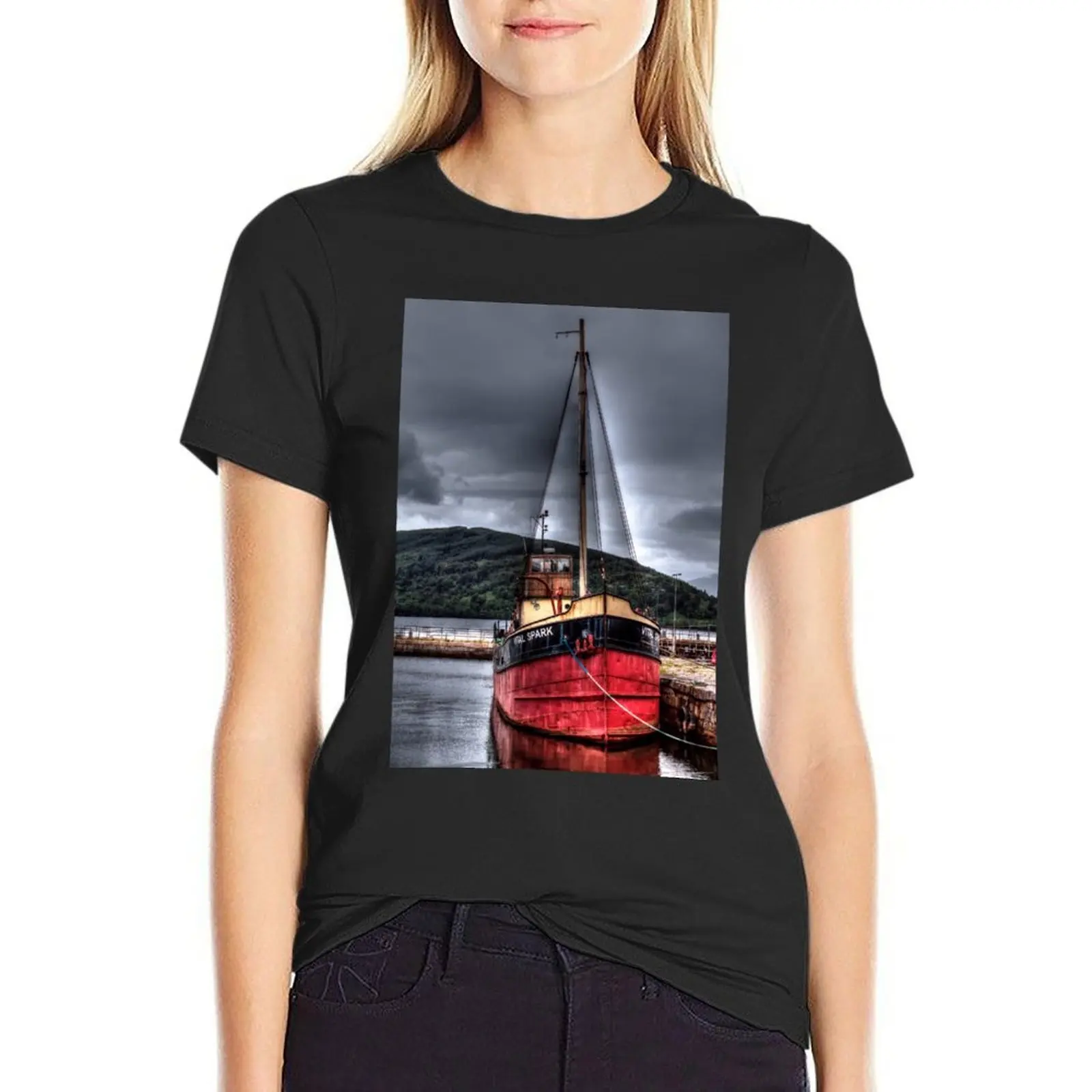 

Vital Spark - The Clyde Puffer T-Shirt animal print shirt for girls summer top plus size tops funny t shirts for Women