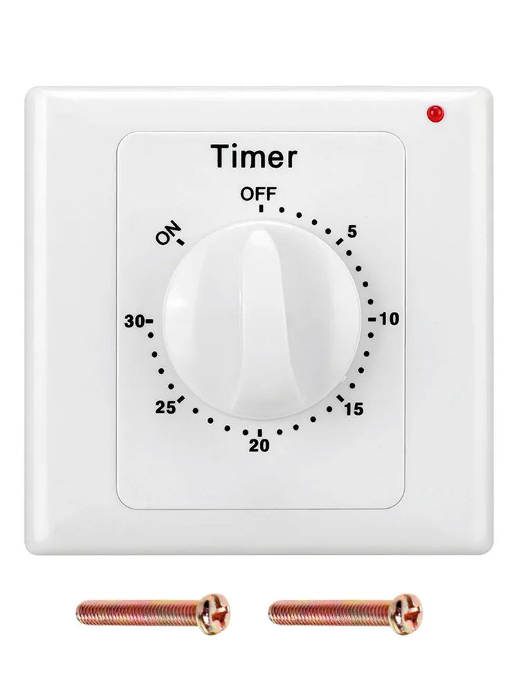 Water Pump Timer Switch Socket Household Power Control Mechanical 120 Minutes Countdown Turn Off Automatically Power Off