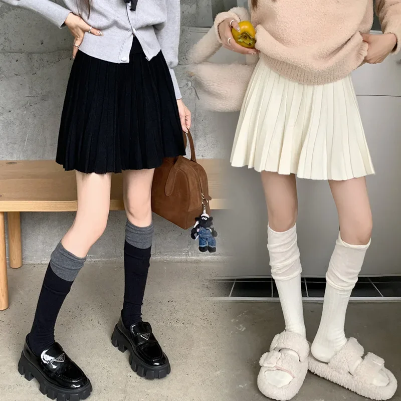 Maternity Knitted Wool Mini Skirt Autumn Winter Outerwear A- Line Half-length Skirt Versatile Short for Pregnant Women