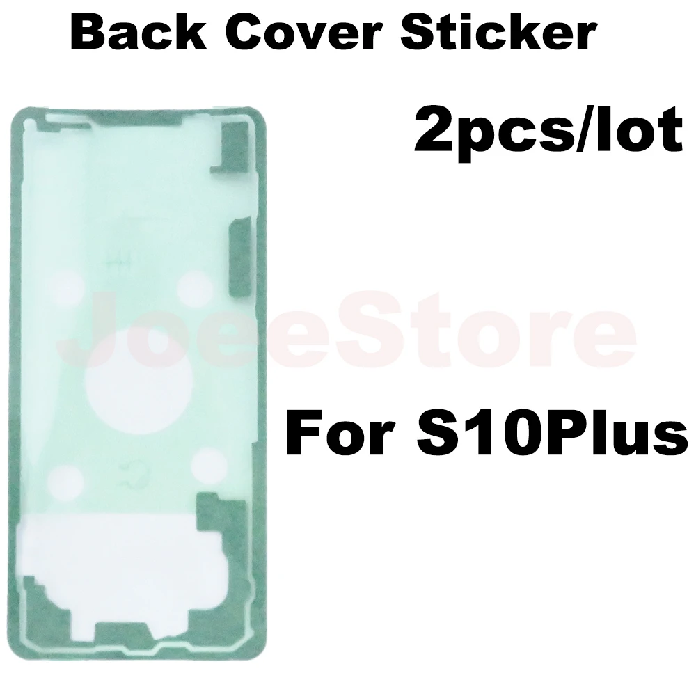 Adesivo per coperchio batteria posteriore 2 pezzi adesivo per Samsung Galaxy S21 S22 S20 S10 S9 S8 Plus colla per nastro impermeabile per porta posteriore Ultra FE