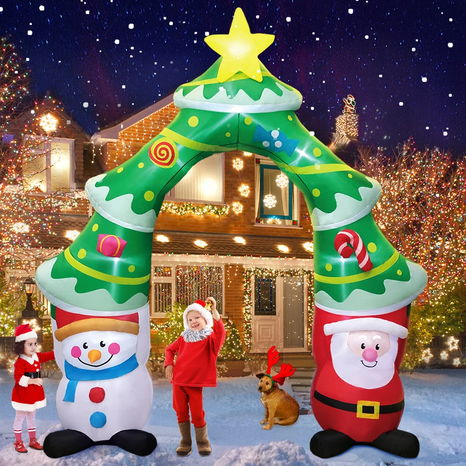 New Christmas Santa Claus Inflatable Decoration for Home Outdoor ...