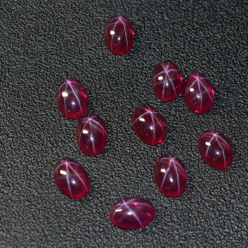 超安い Blue Synthetic Created Lab Star Ruby Red Ruby Pink Sapphire ダイヤモンド