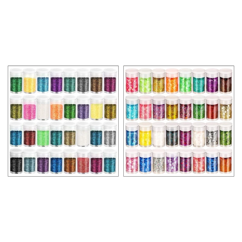 

32 цвета ногтей блестящая смола ремесло излучает блестящий порошок, подходящий для лица