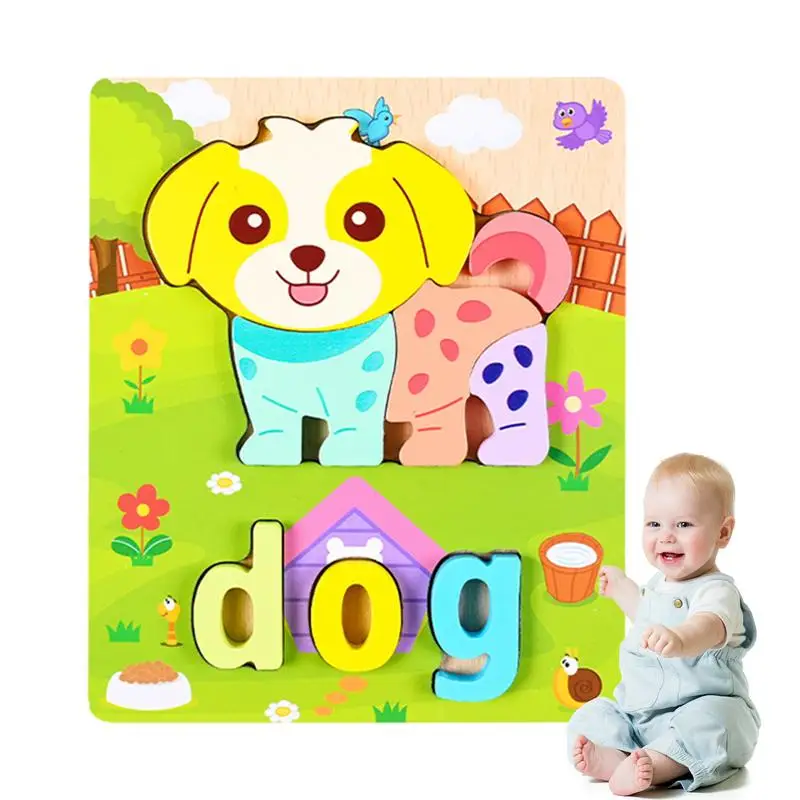 

Animal Puzzles For Kids 3D Wood Jigsaw Toys Funny Learning Toy Creative Kids Toys Cute Educational Toys For Youth Aged 3