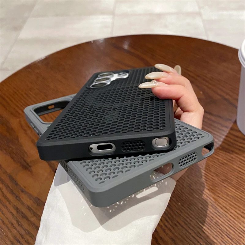 Luxury Heat Dissipation Breathable Magnetic Wireless Charging Phone Case