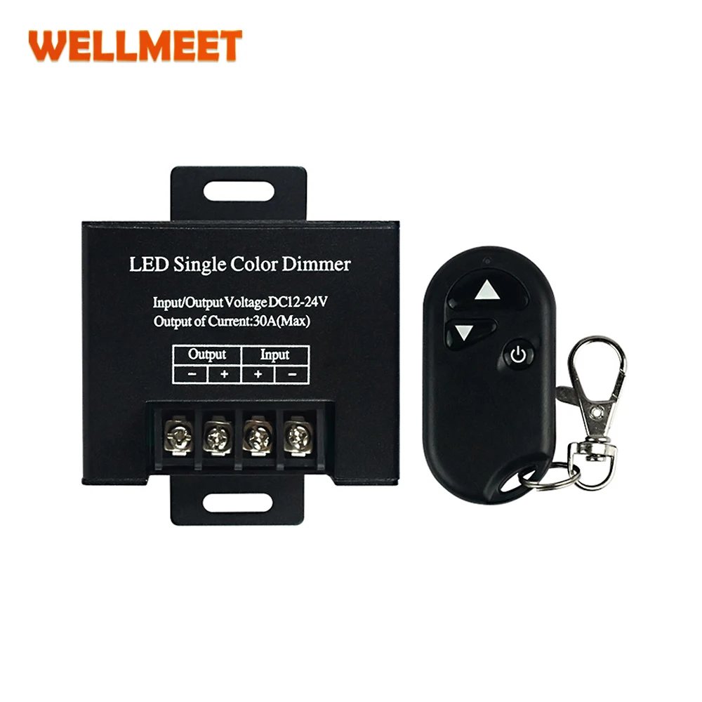 Led Single Color Dimmer 30A DC12V 24V 720W Aluminum Shell Ce Rohs Pwm 3