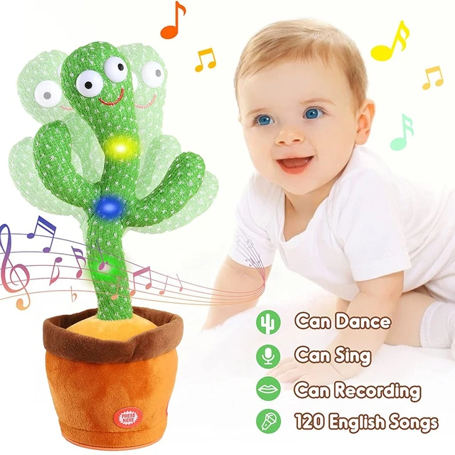 Cactus Bailarín Peluche con 120 canciones juguetes para bebes y