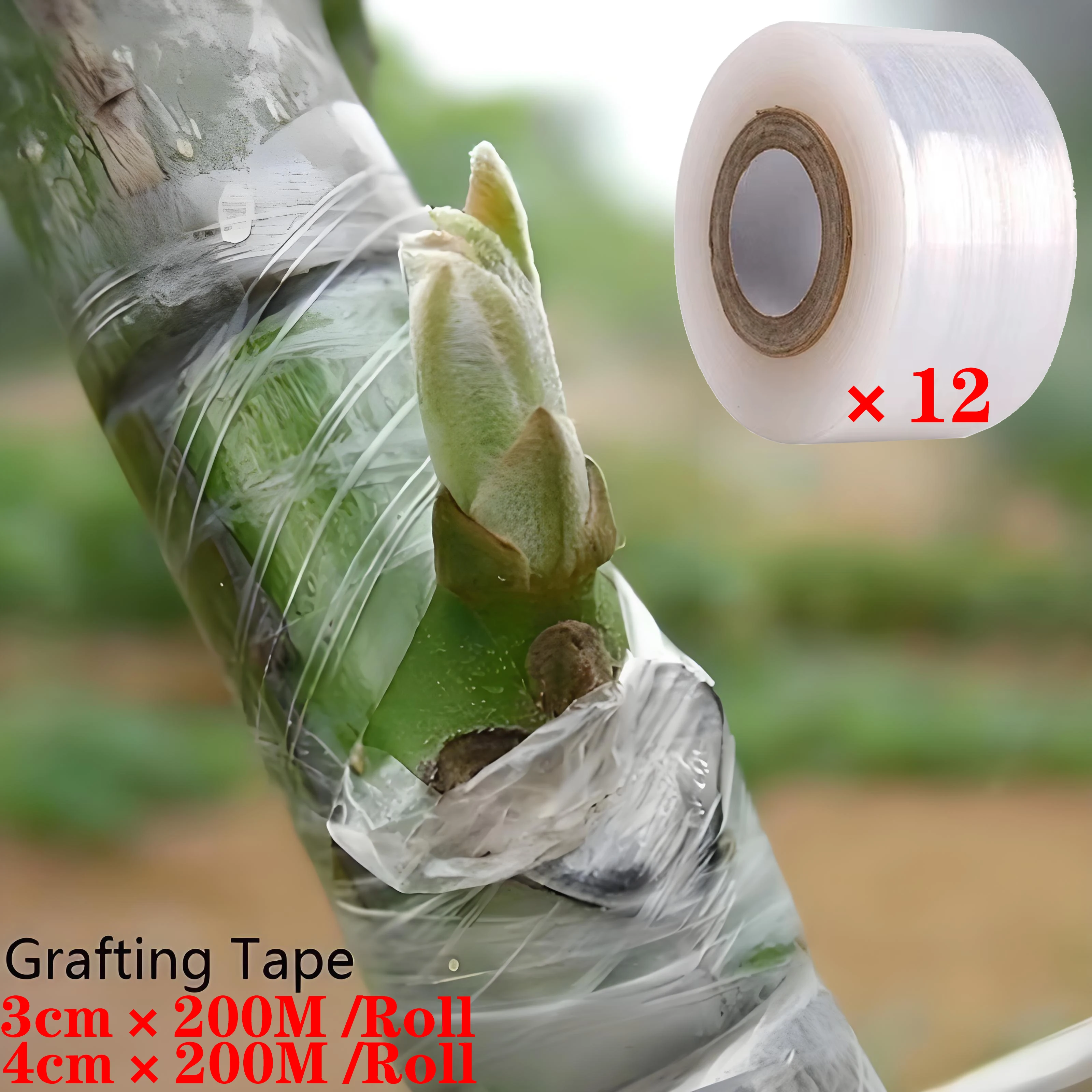 Self-adhesive Wound PE Grafting Tape For Horticultural Tree Plant Seedlings