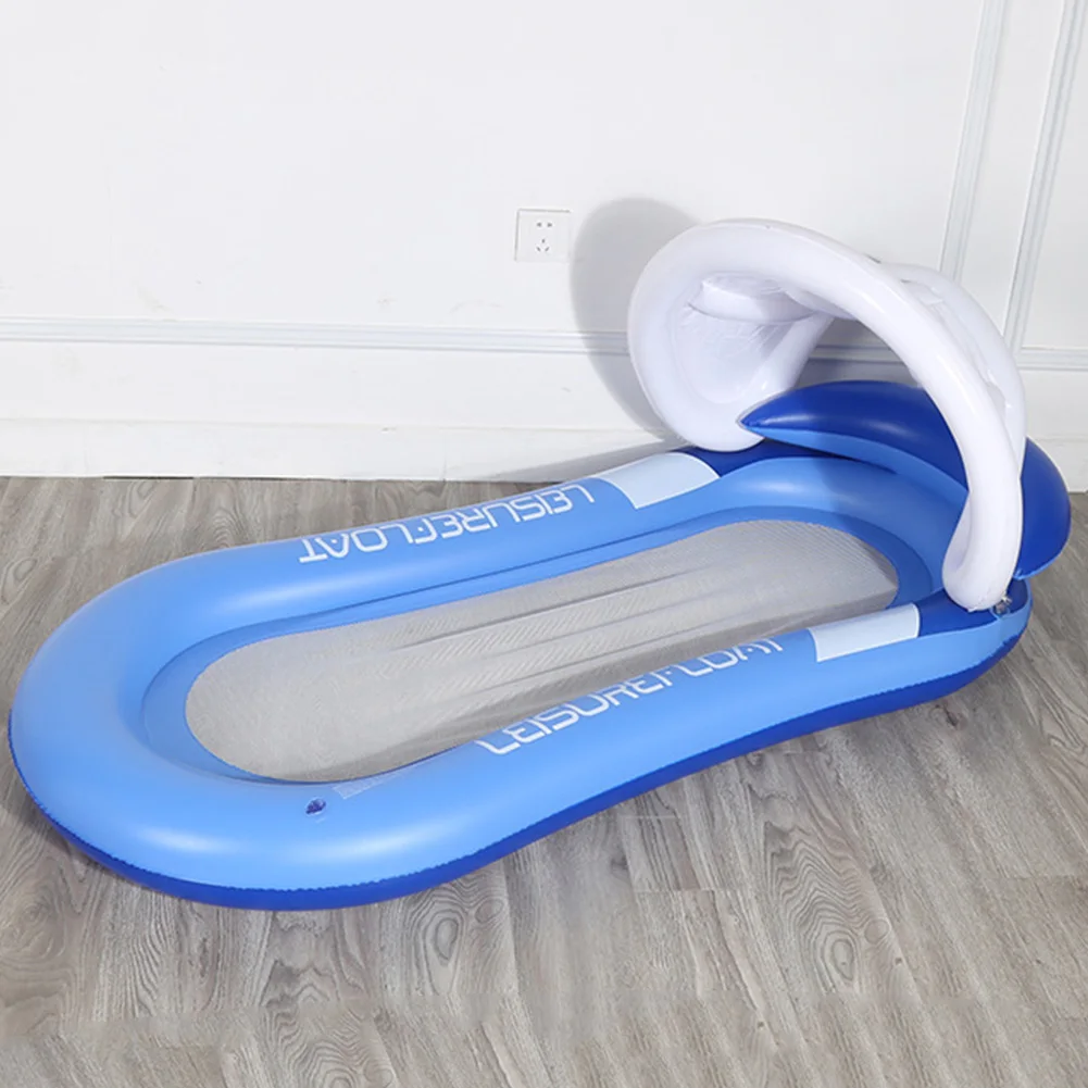 PVC Summer Water Hammock Inflatable Sleeping Cushion Air Bed with Pillow Design Water Fun Accessory Rafts Toys