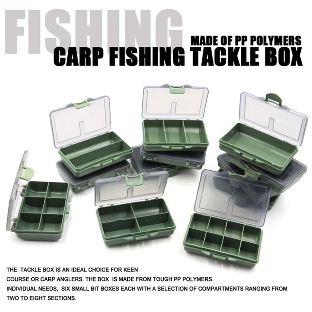 Fishing Lure Box Small Tackle Box Mini Tackle Box With Dividers Tackle  Boxes For Carp Fishing With Clear Cover