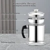 1.4 L Oil Strainer Pot Fine Mesh Fast Filtering With Lid Stainless Steel Frying Bacon Fat Oil Storage Container Kitchen Supplies 4