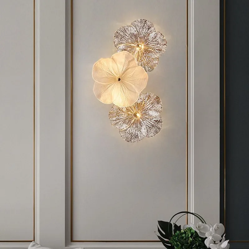 French Luxury Floral Wall Lamp 4