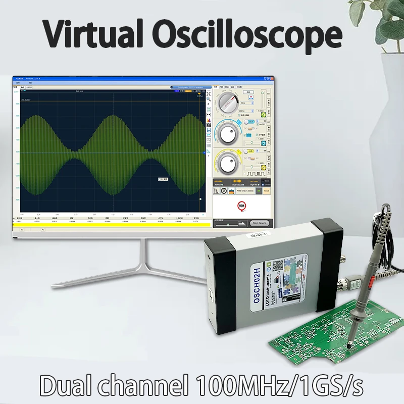 Loto Osch02h Usb Virtual Oscilloscope Connected With Computer Android