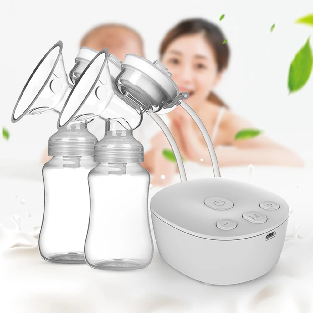 Double Electric Breast Pump Hands Free Breast Pump for Breastfeeding Low Noise Anti-Backflow Comfort Milk Collector BPA-free 2