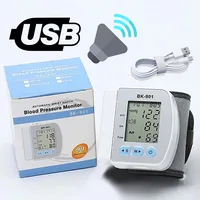 English Voice Broadcast Wrist Blood Pressure Monitor Digital Automatic BP Tonometer Heart Rate Sphygmomanomete Smart LCD Screen 1