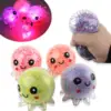 Luminous Octopus Ball Toy With Light Anti Stress Squeeze Rising Squishy Toy Soft Sticky Stress Relief Toys For Kids Adults 1