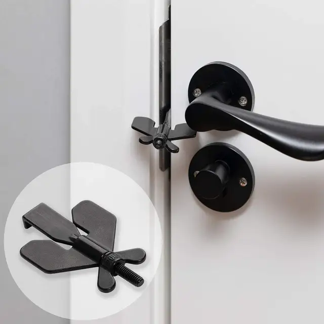 Serratura Portatile Per Porte | Sicurezza Da Viaggio | In Acciaio Inox | Senza Installazione | Per Hotel E Casa - Foto 3