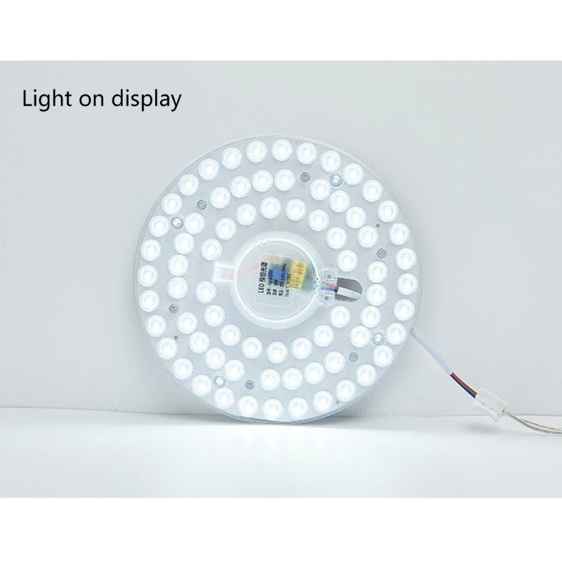 Panneau d'anneau LED circulaire, source de lumière blanche, puces SMD2835,  panneau de plafond carré rond, panneau de lampe circulaire, AC 220V, p1,  12W, 24W, 36W - AliExpress