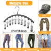 1/2/3PCS  Legging Organizer for Closet, Pants Hangers with10 Clips Holds Space Saving Hanging Closet Organizer 6