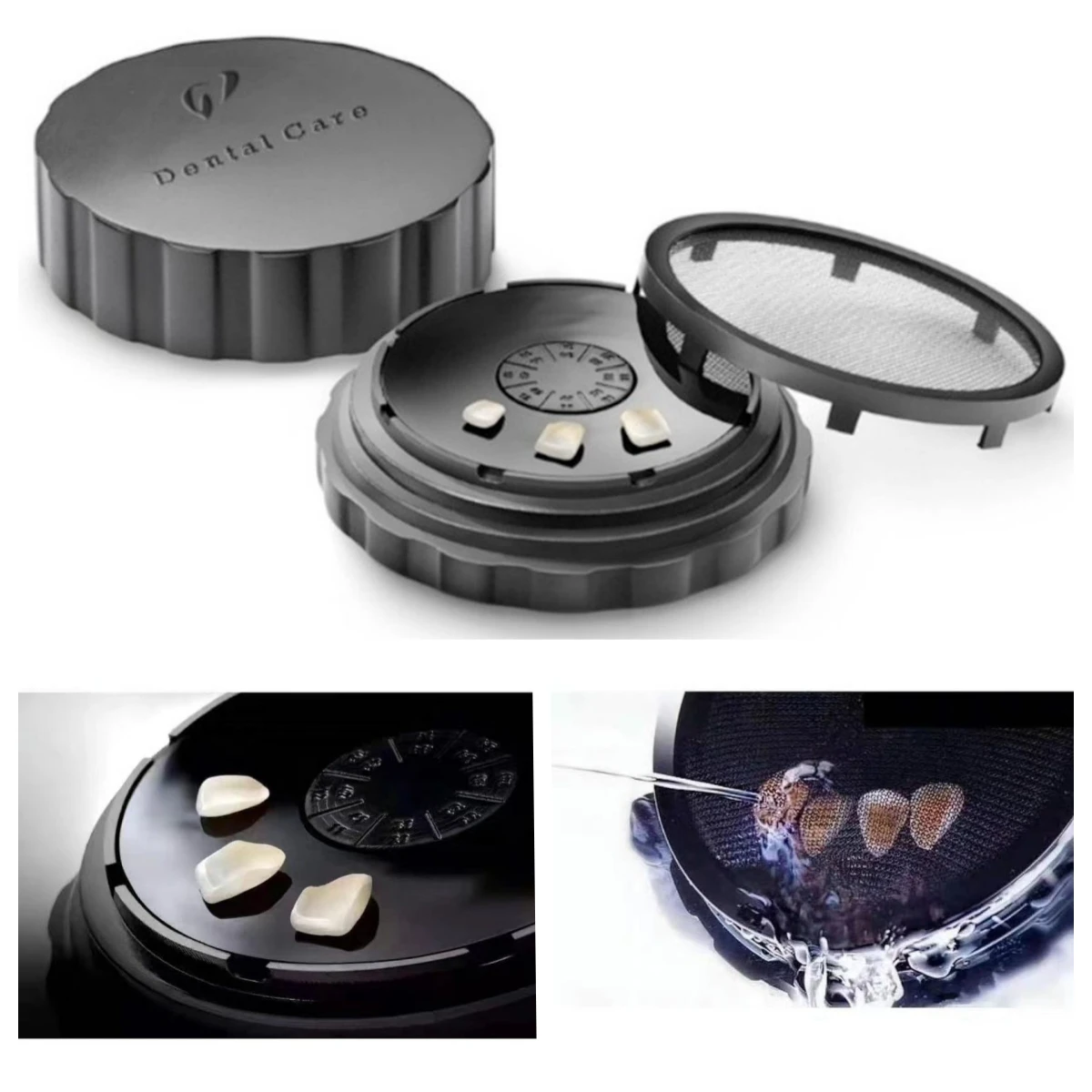 Dental Veneer Case Dental Veneer Rinse Rinsing Box Porcelain Veneers Sterilize Flush Etching Storage Case Dentistry Laboratory Accessories