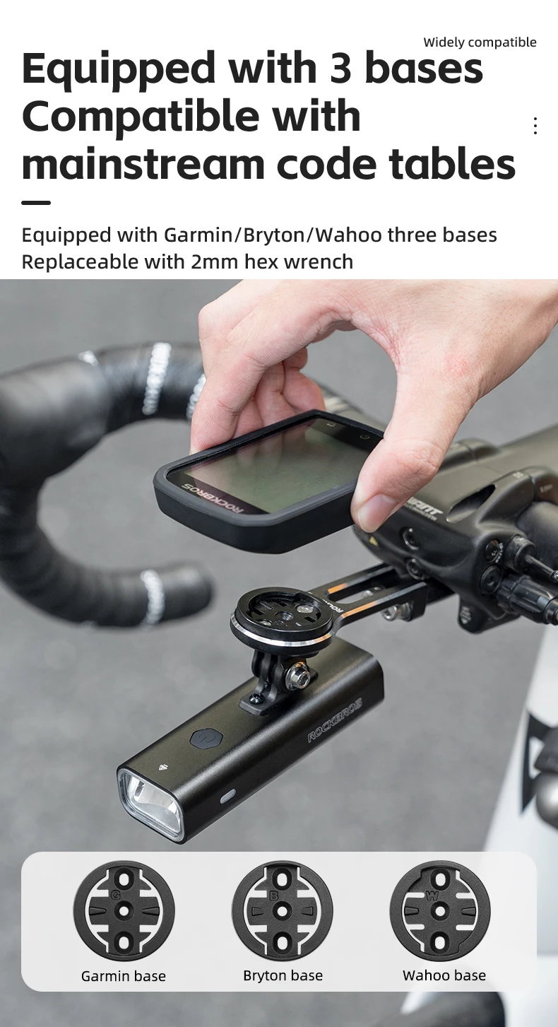 Bike Computer Holder Bike Front Light Lamp Mount for GIANT TCR PCR Aluminum Allo