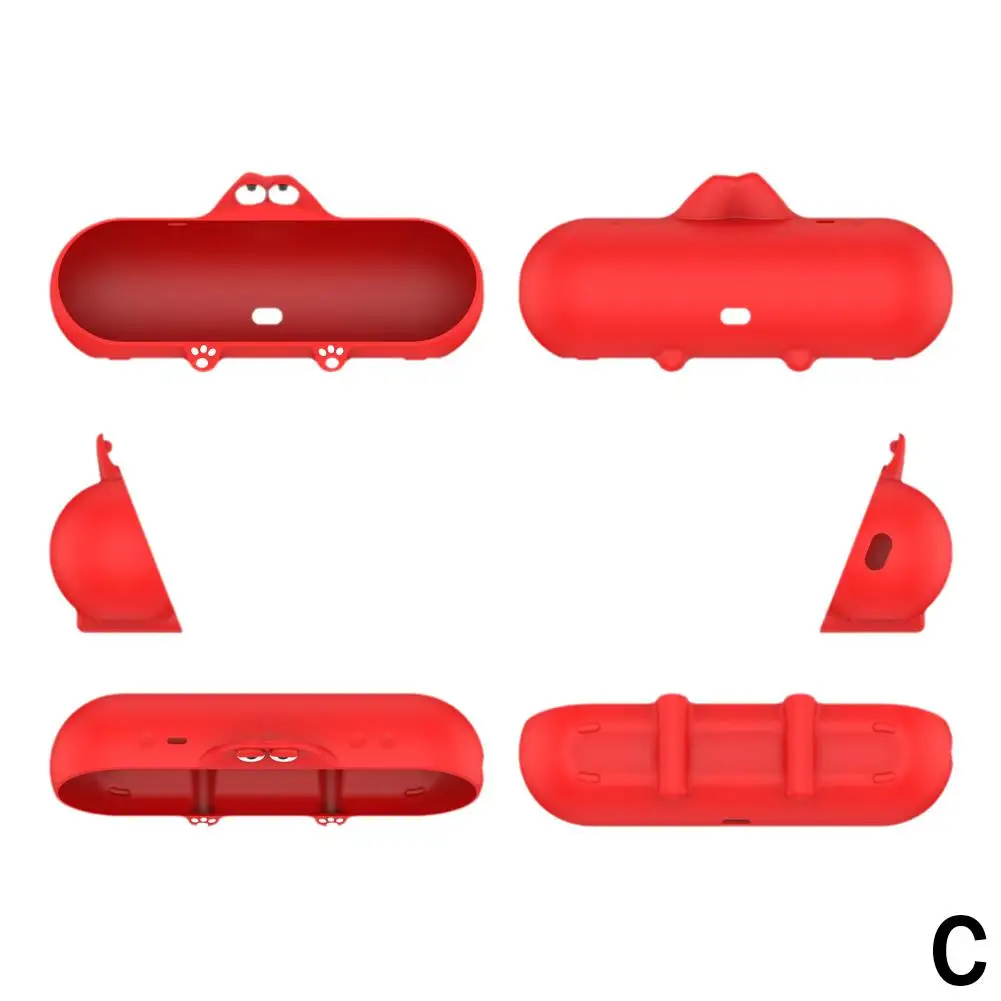 Silicone Waterproof Dustproof Case for Bluetooth Speaker - Cute Solid Color Protective Cover