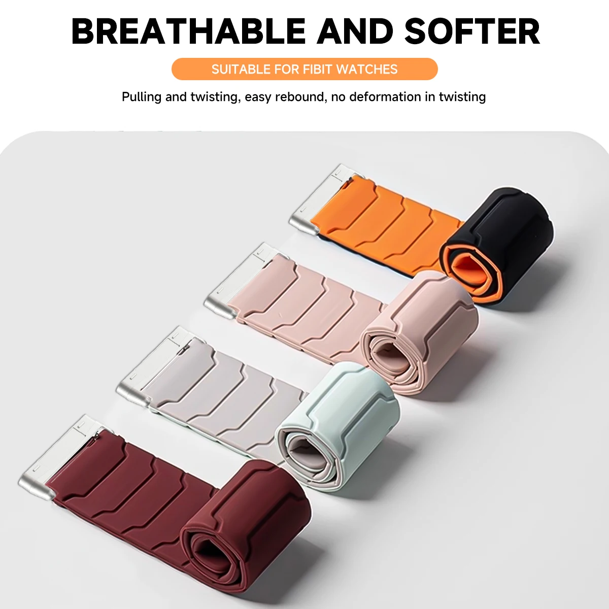 Magnetic Silicone Replacement Watch Band Strap Bracelet