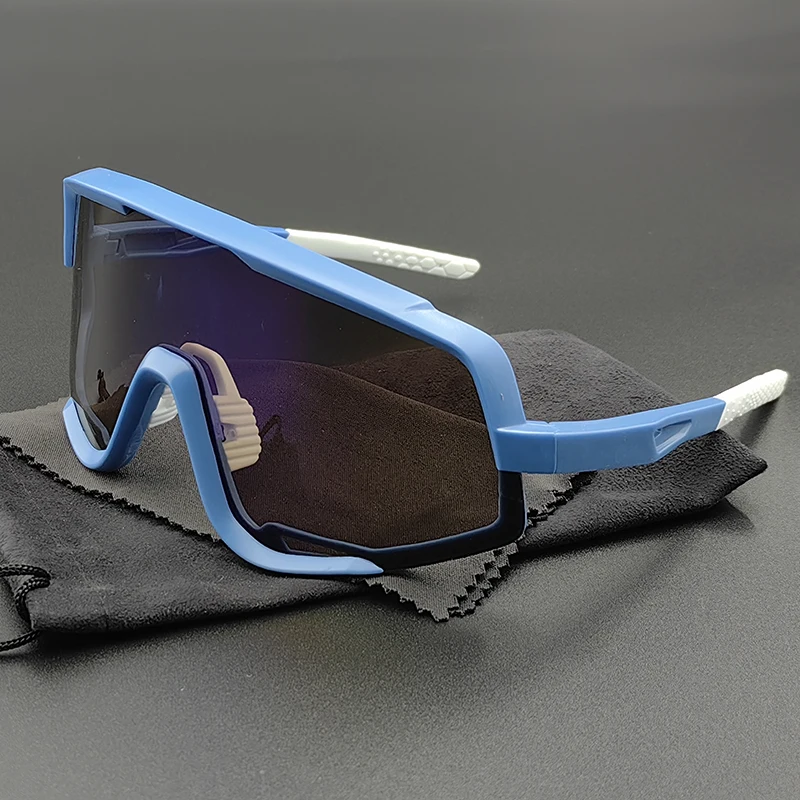 3 Occhiali Ciclismo Sportivi - Anti-UV400, Antivento | Per Bici, Corsa, Pesca E Guida - Foto 6