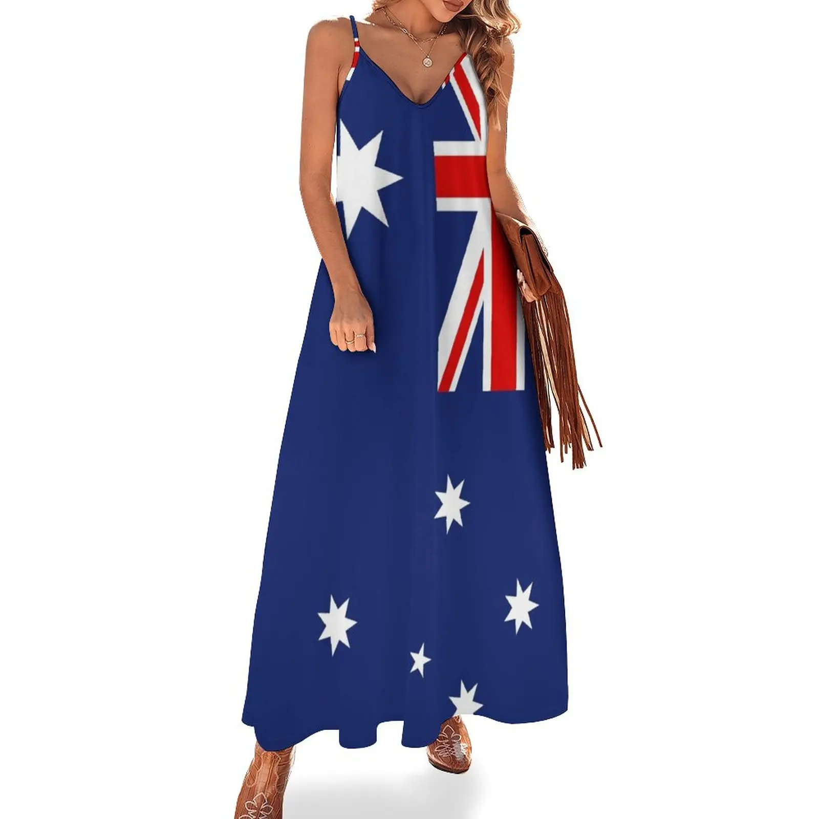 

Australian Flag - vertical Sleeveless Dress dresses for womens summer dress