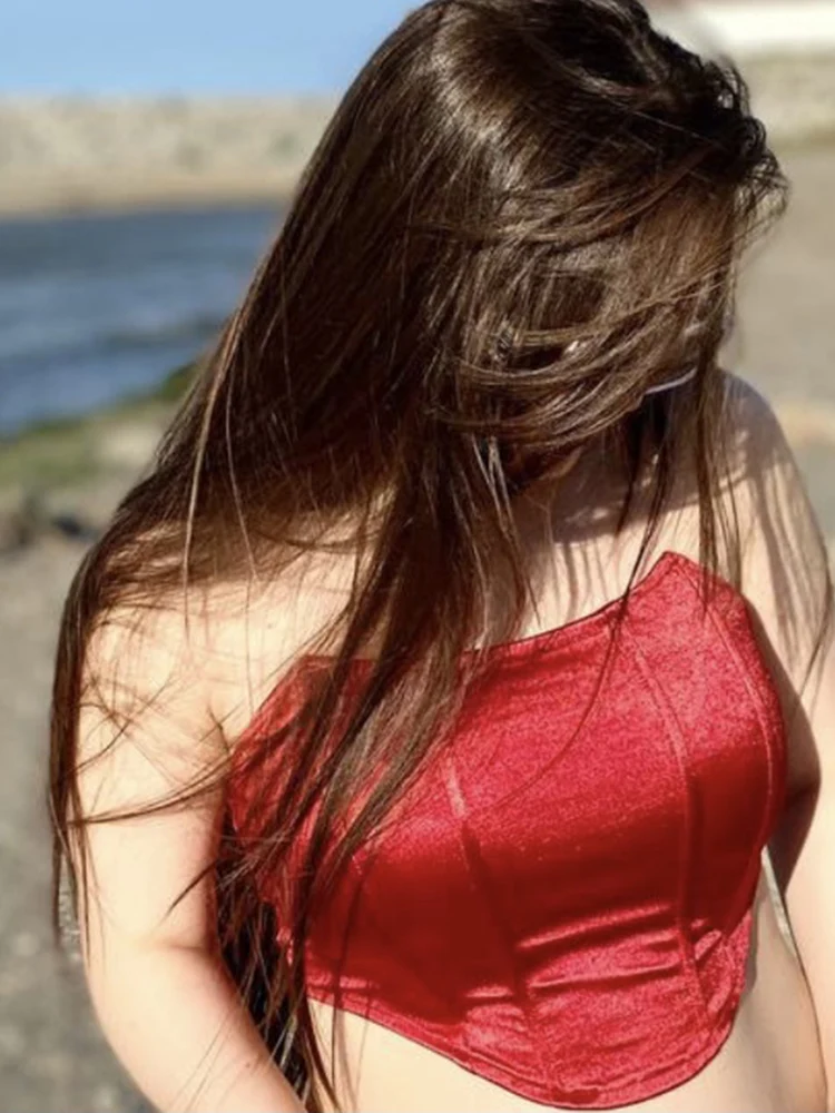 Sleeveless Off Shoulder Velvet Fashion Sexy Corset Crop Tops Vest Female Underwear Backless Bustier Top Solid