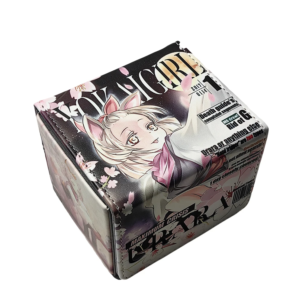 

Diy Self Made Yu-Gi-Oh! Ash Blossom Joyous Spring Card Storage Box Ws Ptcg High-End Leather Collection Card Box Anime Gift Toys