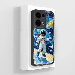 Cute Cat Panda Soft Liquid Silicone Phone Case - Full Coverage Anti-Drop Back Cover for Oppo Reno 13 Pro (TYB871)