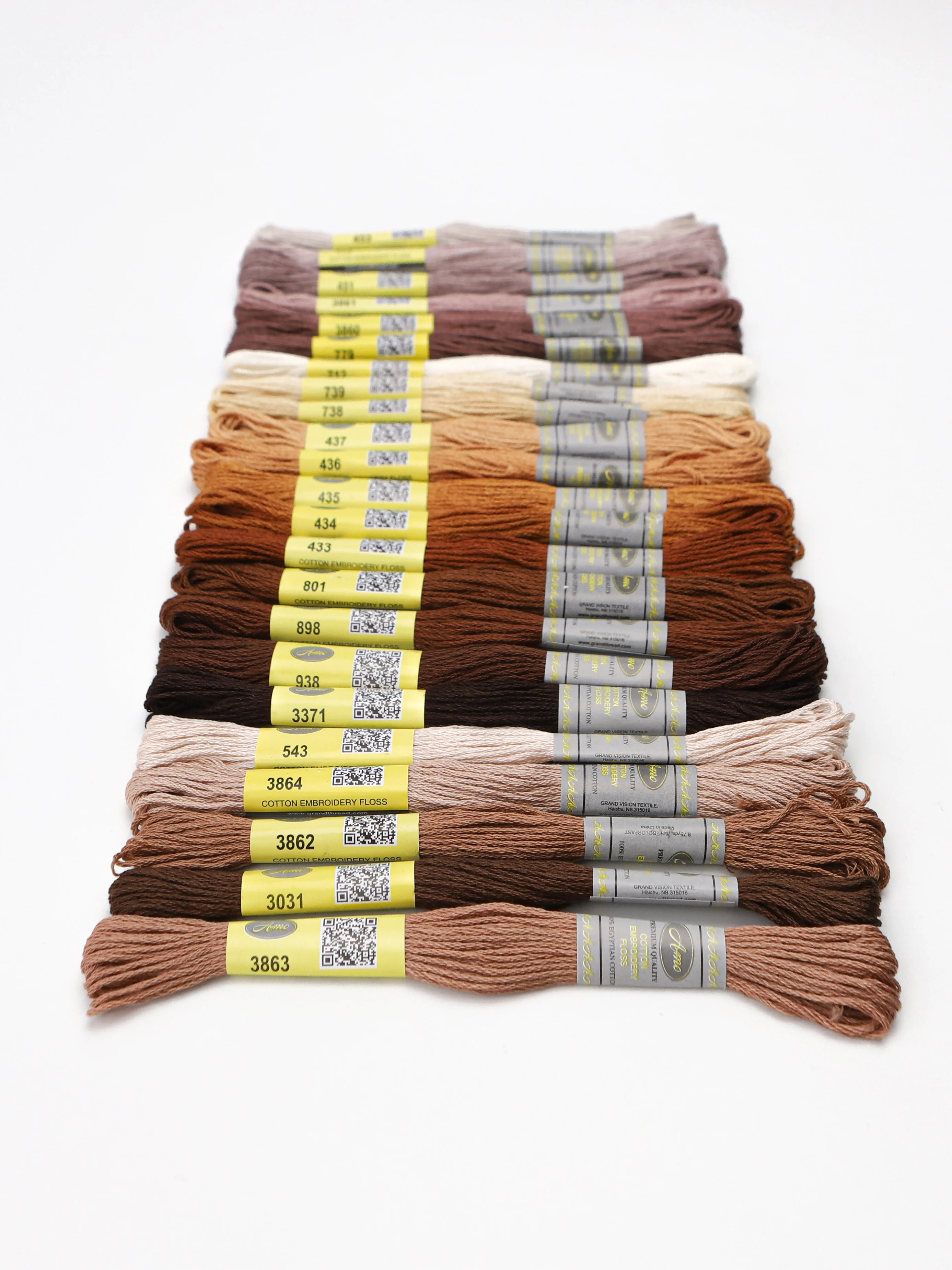 17Th DMC Chart Column 12 Skeins 8.7 Yards Double Mercerized Cotton Embroidery Floss Cross Stitch Thread 23 Colors Available