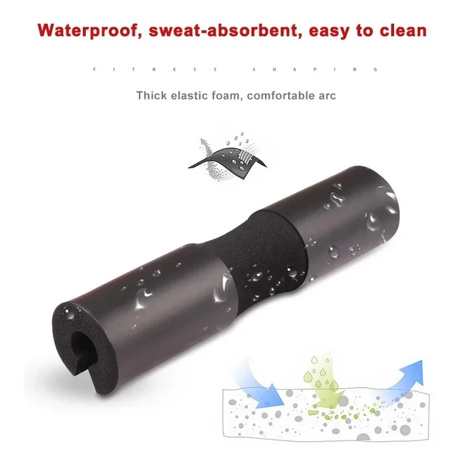 Hombreras gruesas antideslizantes para gimnasio, mancuernas para levantamiento de pesas, soporte para el cuello, almohadilla de protección, entrenamiento de fuerza - Imagen 3