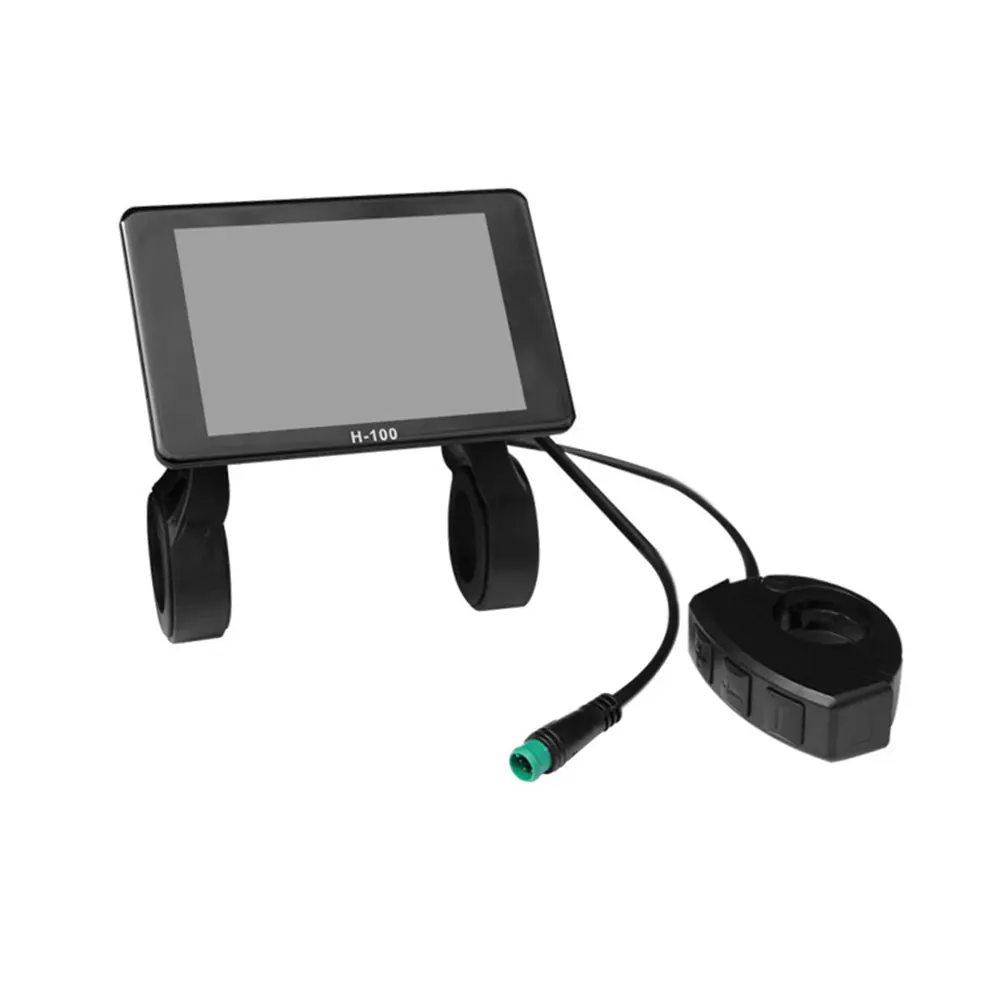 전기 자전거 LCD 디스플레이 화면 H100 24V 72V 전기 자전거 컨트롤러 방수 5핀 커넥터 결함 코드 표시