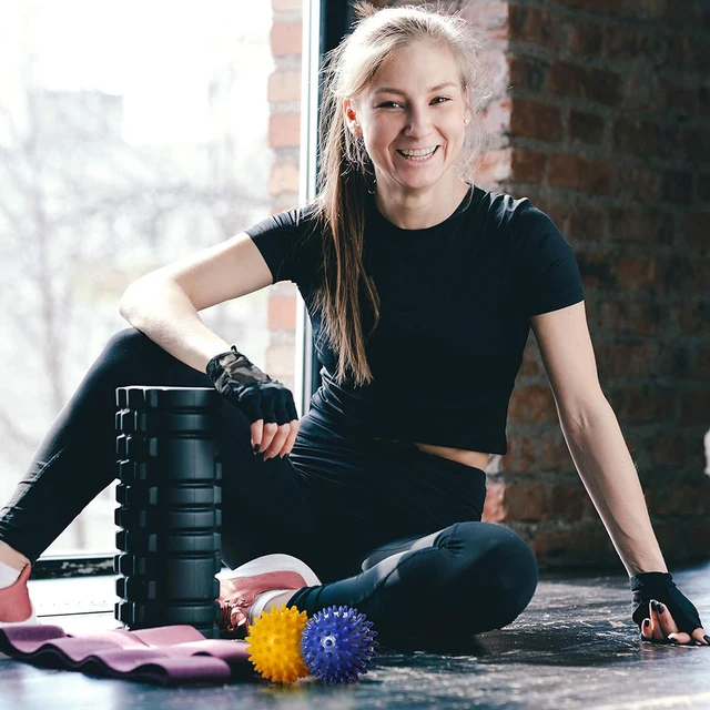 Foot Massage Roller Spiky Balls Fascia Ball For Hand Leg Back Pain Therapy Deep Tissue Trigger Point Recovery Muscle Relaxation 6