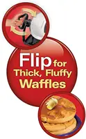 Beach Flip Belgian Waffle Maker with Browning Control, Non-Stick Grids, Indicator Lights, Lid Lock and Drip Tray, Stain 2