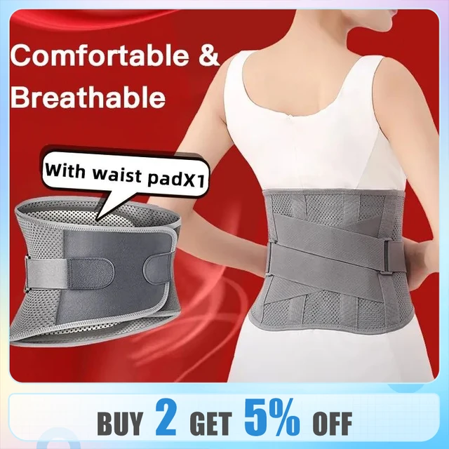 Adjustable Breathable Lumbar Pad Orthopedic Lumbar Back Belt Waist