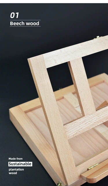Tavolozza Portable Easel Art Set With Canvas Square Wooden - Temu